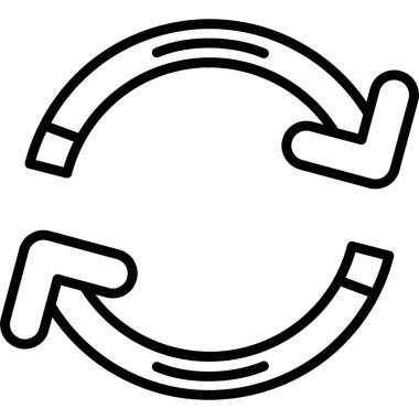 Ok. Web simgesi basit illüstrasyon