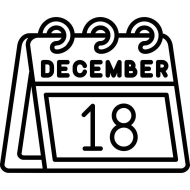 Tek bir günlük takvimdeki 10 Aralık tarihi