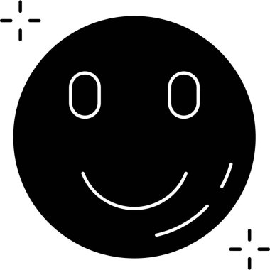 Yüz. Web simgesi basit illüstrasyon