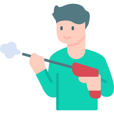 adam boya silindiri ile