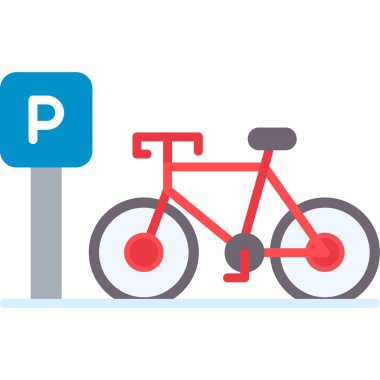 park motosikleti vektör simgesi