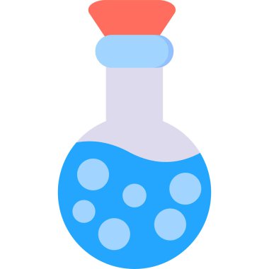 İksir. Web simgesi basit illüstrasyon