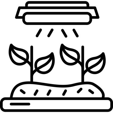 Bahçe. Web simgesi basit illüstrasyon