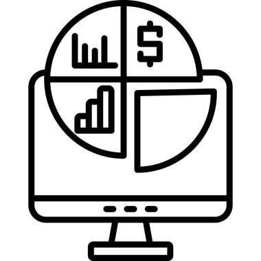 bilgisayar simgesi vektör illüstrasyonu
