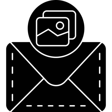 E- posta simgesinin vektör illüstrasyonu