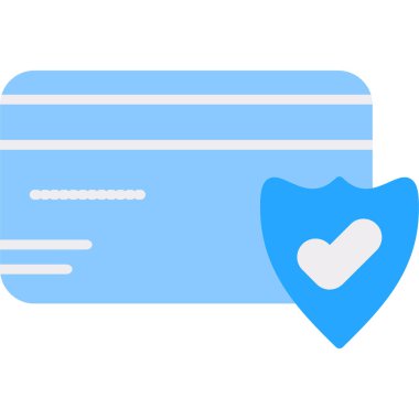 Kalp ikonlu kredi kartı, vektör illüstrasyon tasarımı