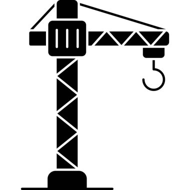 Vinç. Web simgesi basit illüstrasyon