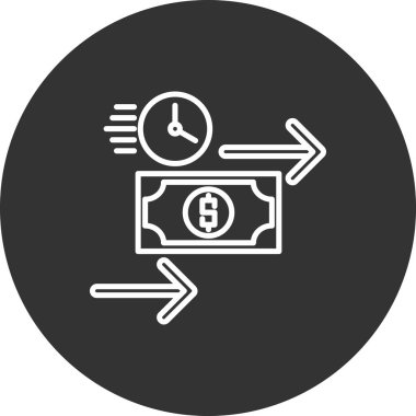 para değişimi simgesi, vektör illüstrasyonu