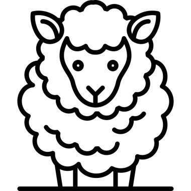Çiftlik koyunu simgesi, taslak biçimi