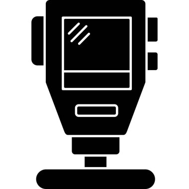 Kapalı devre televizyon. Web simgesi basit tasarım