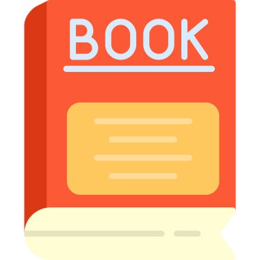 Kitap. Web simgesi basit illüstrasyon