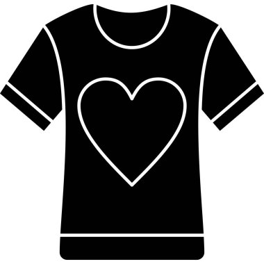 vektör siyah kalp silueti