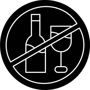 Şarap. Web simgesi basit illüstrasyon