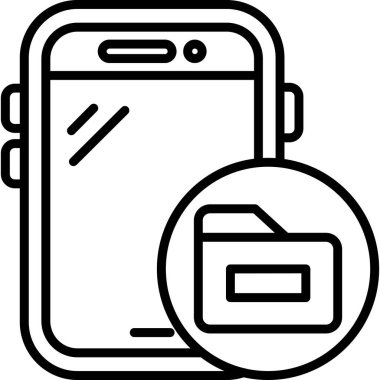 Smartphone Simgesi, vektör illüstrasyonu