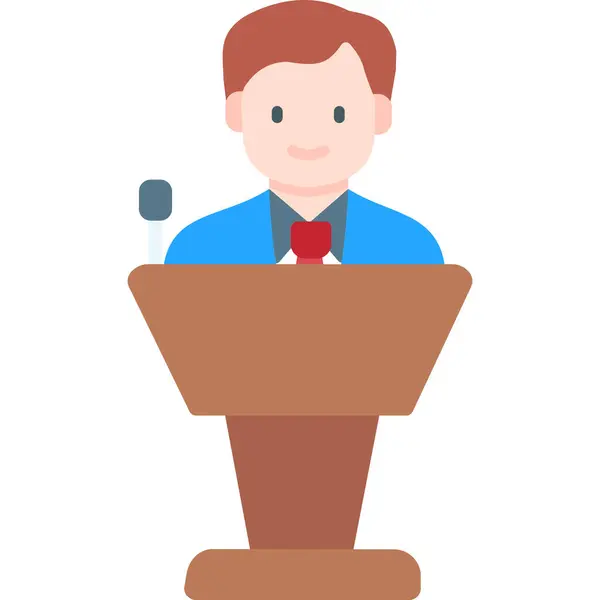 Lectern simge vektör illüstrasyon tasarımı