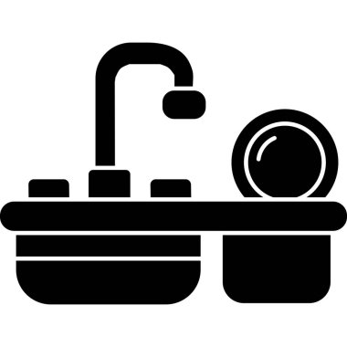 temizleme simgesi, siyah vektör tasarımı düzenlenebilir arkaplan