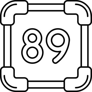 999. vektör simgesi, vektör illüstrasyonu, basit ve siyah kavram