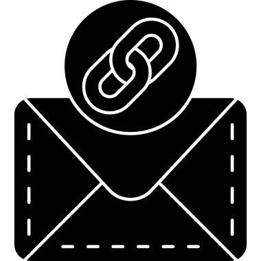 Bir posta simgesinin vektör illüstrasyonu