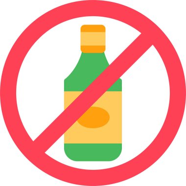hiçbir alkol vektör çizim