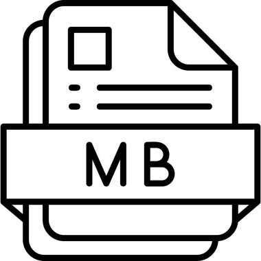 dosya biçimi simgesi, vektör illüstrasyonu