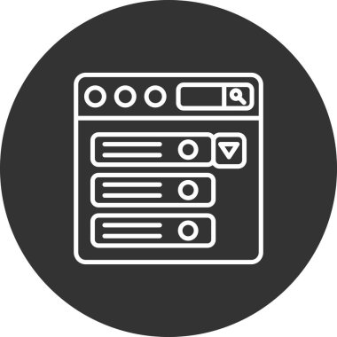 seo modern simgesinin vektör illüstrasyonu