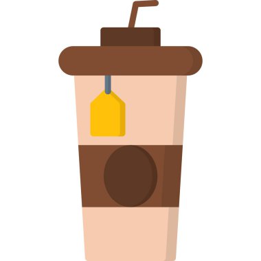 Kahve fincanı ikonu. vektör illüstrasyonu