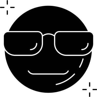 gözlük simgesi, vektör illüstrasyonu