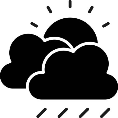 hava durumu web simgesi, basit vektör illüstrasyonu