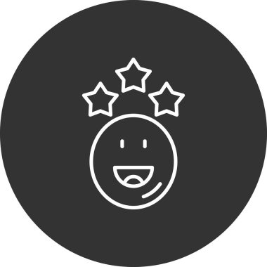 Bir yıldız simgesinin vektör illüstrasyonu