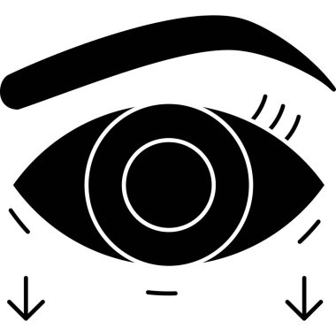 Göz simgesi vektör illüstrasyonu