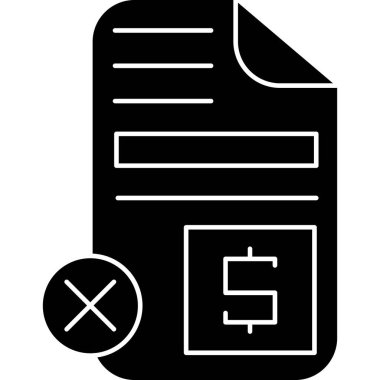 Bir belge dosya simgesinin vektör illüstrasyonu