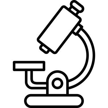 Bilim ve teknoloji çizgi vektör simgesi.