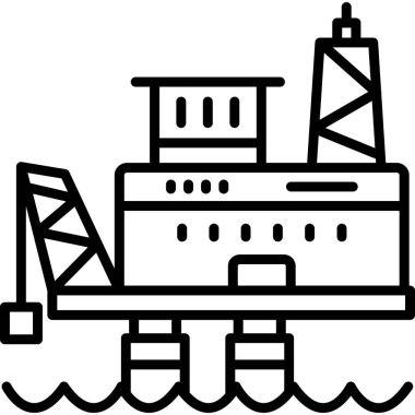 Gemi. Web simgesi basit illüstrasyon