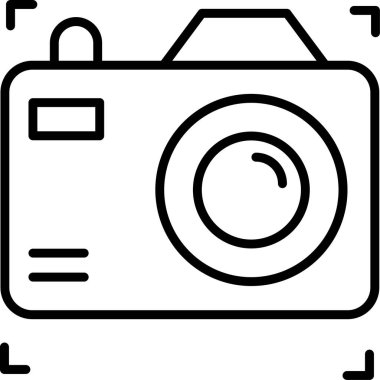 kamera simgesi, basit vektör tasarımı
