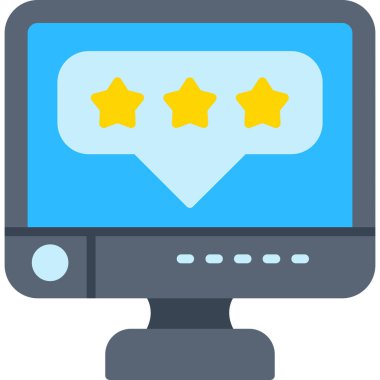 Düz biçimli geri bildirim müşteri servis simgesi