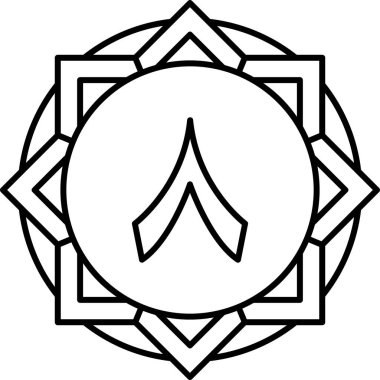 mandala. süs vektör illüstrasyonu.