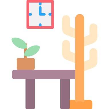 Bitki. Web simgesi basit illüstrasyon