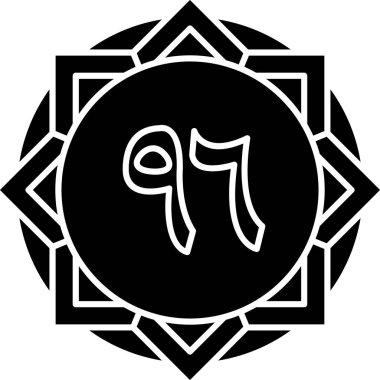 Çiçek simgesinin vektör illüstrasyonu