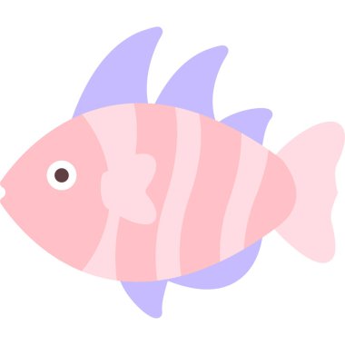 balık simgesi vektör illüstrasyonu