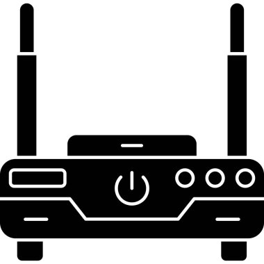 anten wifi simgesi vektör illüstrasyonu