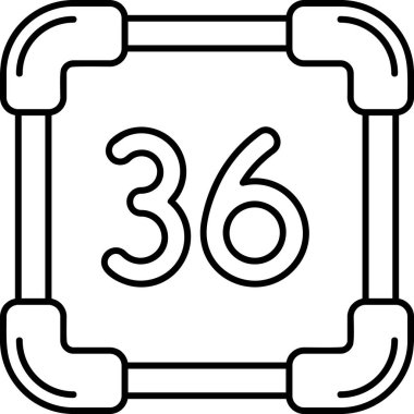 4 numaralı simge vektör illüstrasyonu