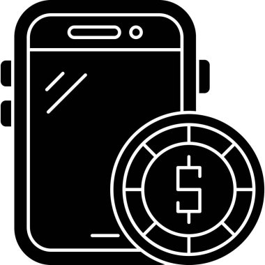 Dolar. Web simgesi basit tasarım