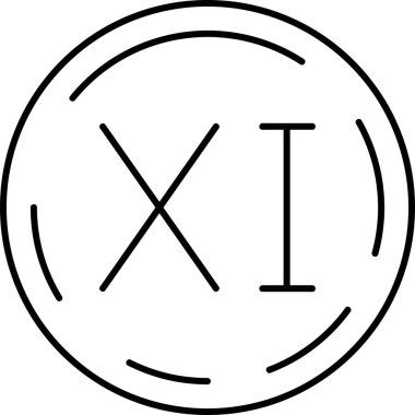 Bir harf simgesinin vektör illüstrasyonu