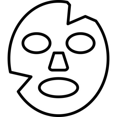 Maskeli yüz. Basit tasarım