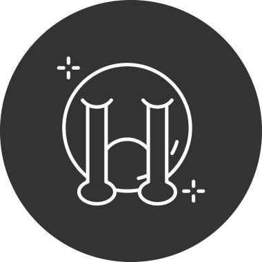 Modern b 'nin vektör illüstrasyonu simge unsurundan yoksun