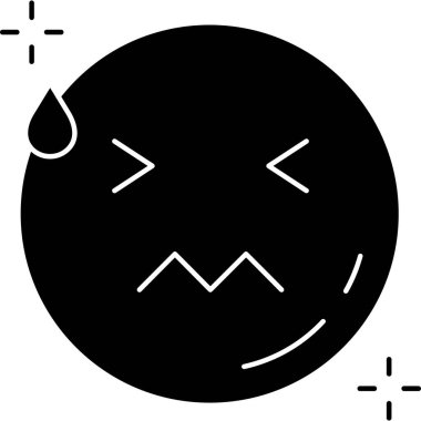 emoji simgesinin vektör illüstrasyonu