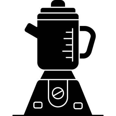 kahve makinesi ikon vektör illüstrasyonu