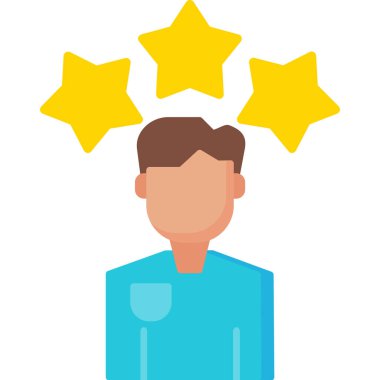 Simge vektör illüstrasyon tasarımını gözden geçir