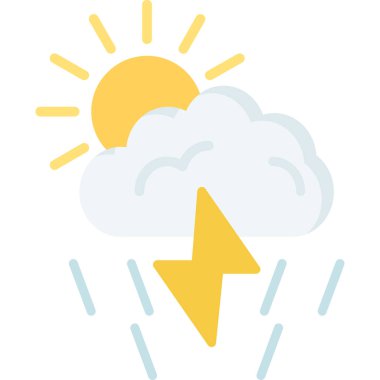 Hava durumu. Web simgesi basit tasarım