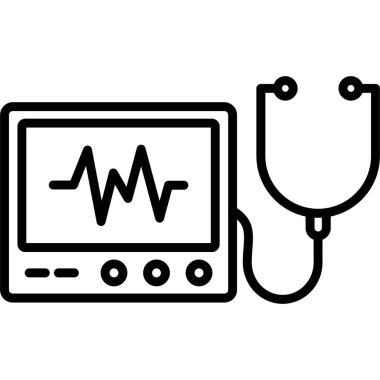 Tıbbi bakım ikonu, vektör illüstrasyonu